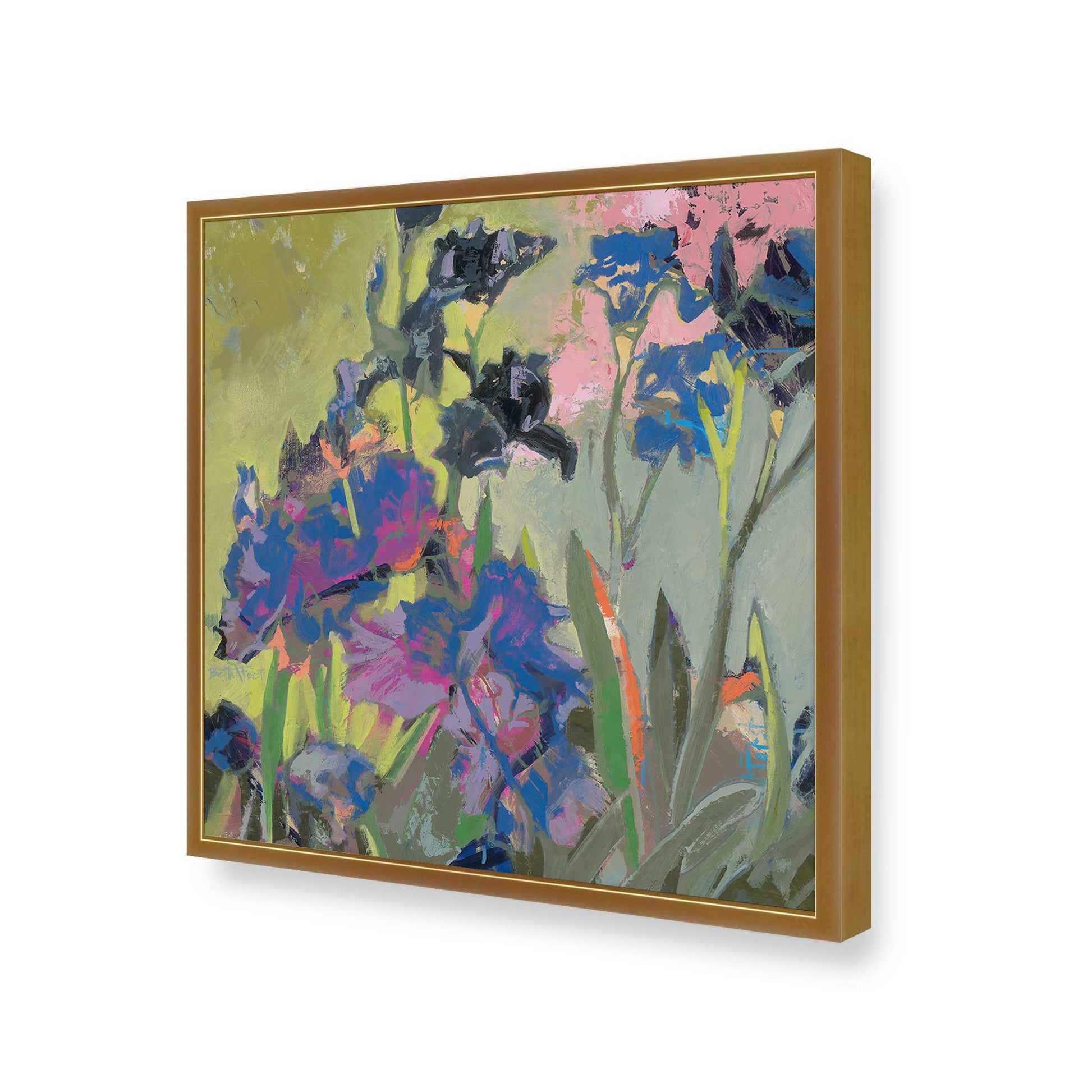 [Color:Polished Gold], Picture of art in a Polished Gold frame of the corner