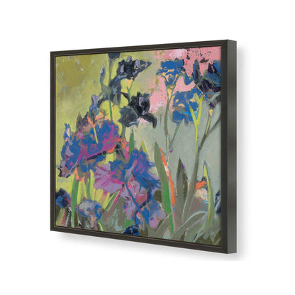 [Color:Satin Black], Picture of art in a Satin Black frame of the corner