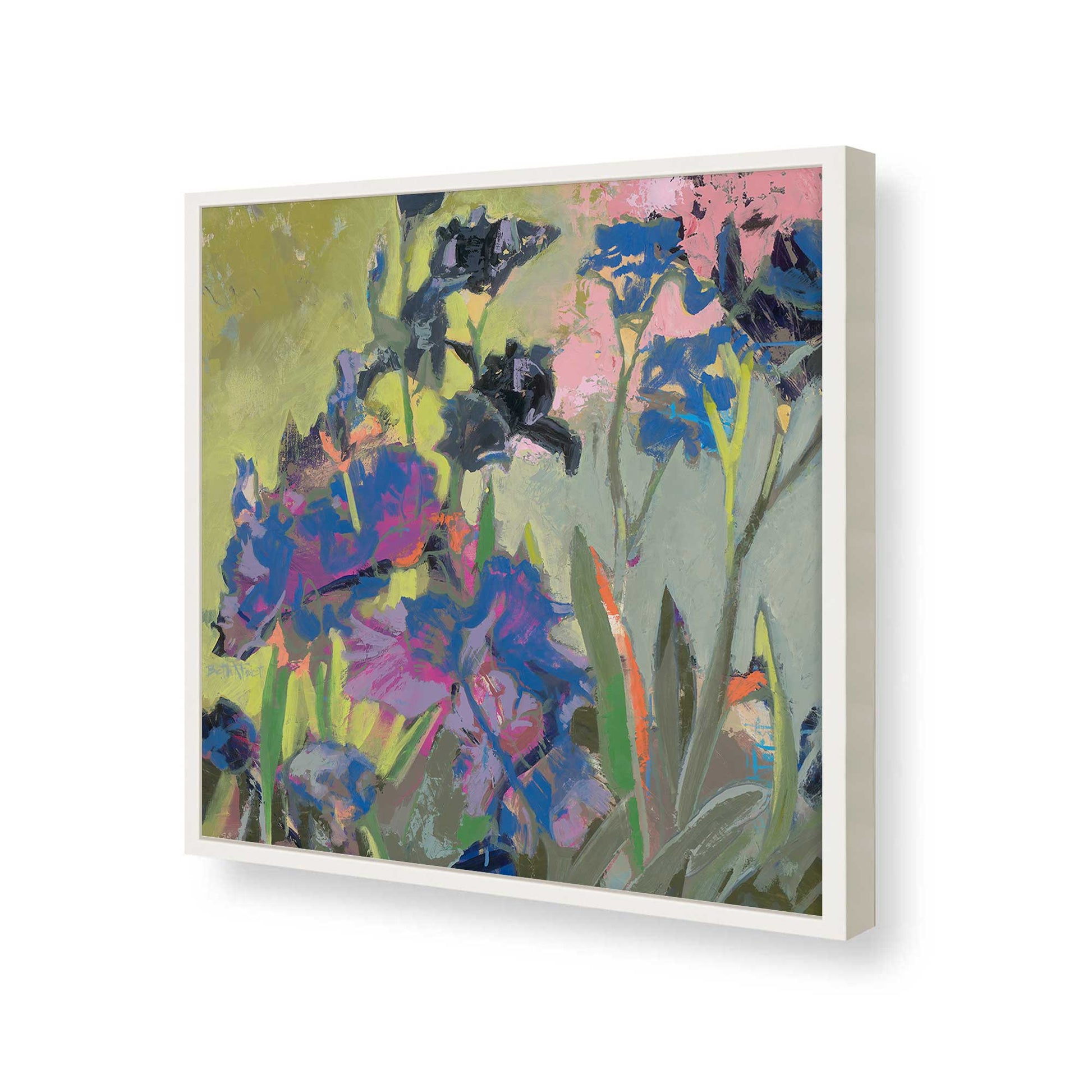 [Color:Opaque White], Picture of art in a Opaque White frame of the corner