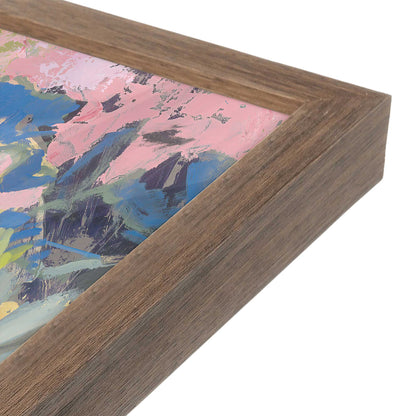 [Color:Walnut], Picture of art in a Walnut frame at an angle