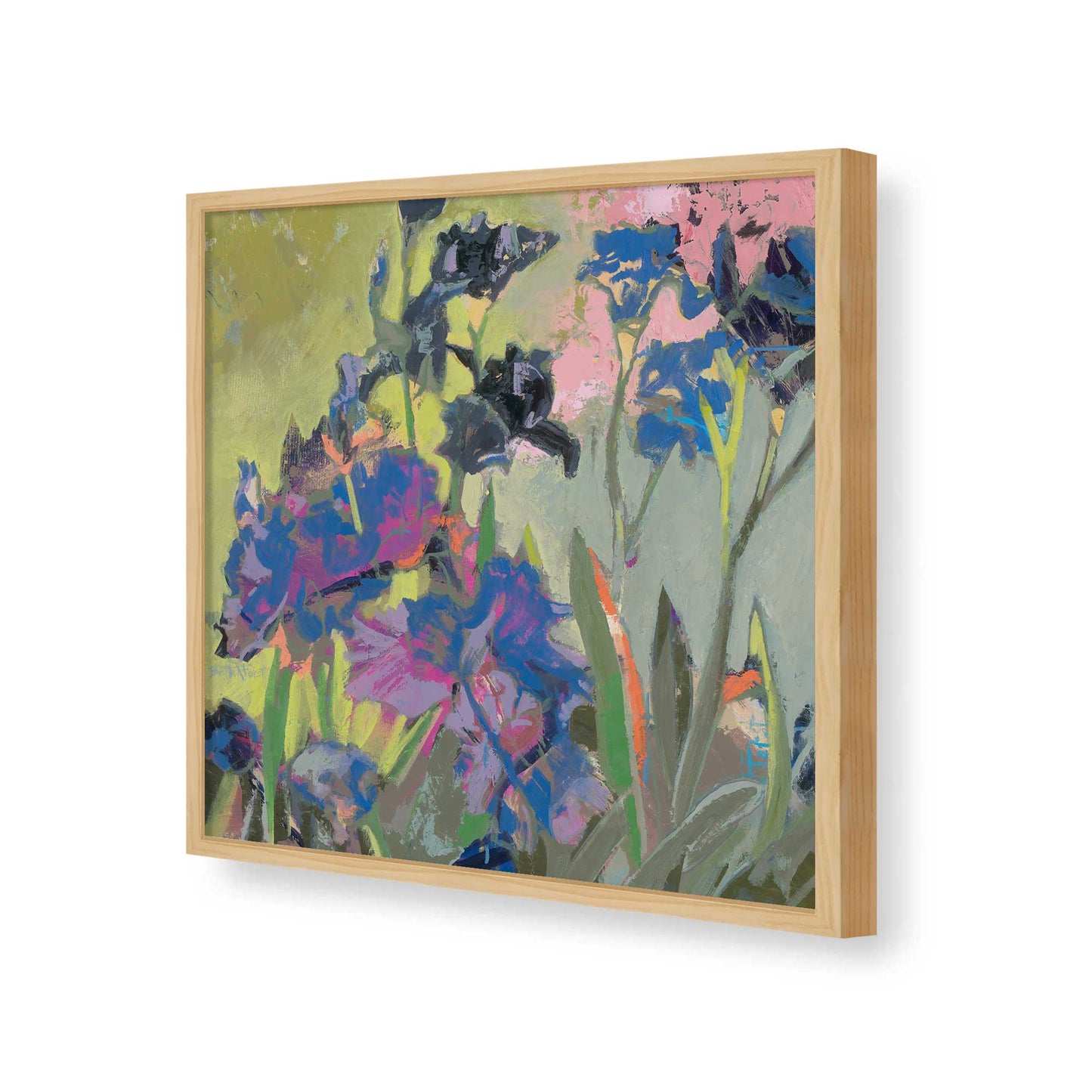 [Color:American Maple], Picture of art in a American Maple frame of the corner