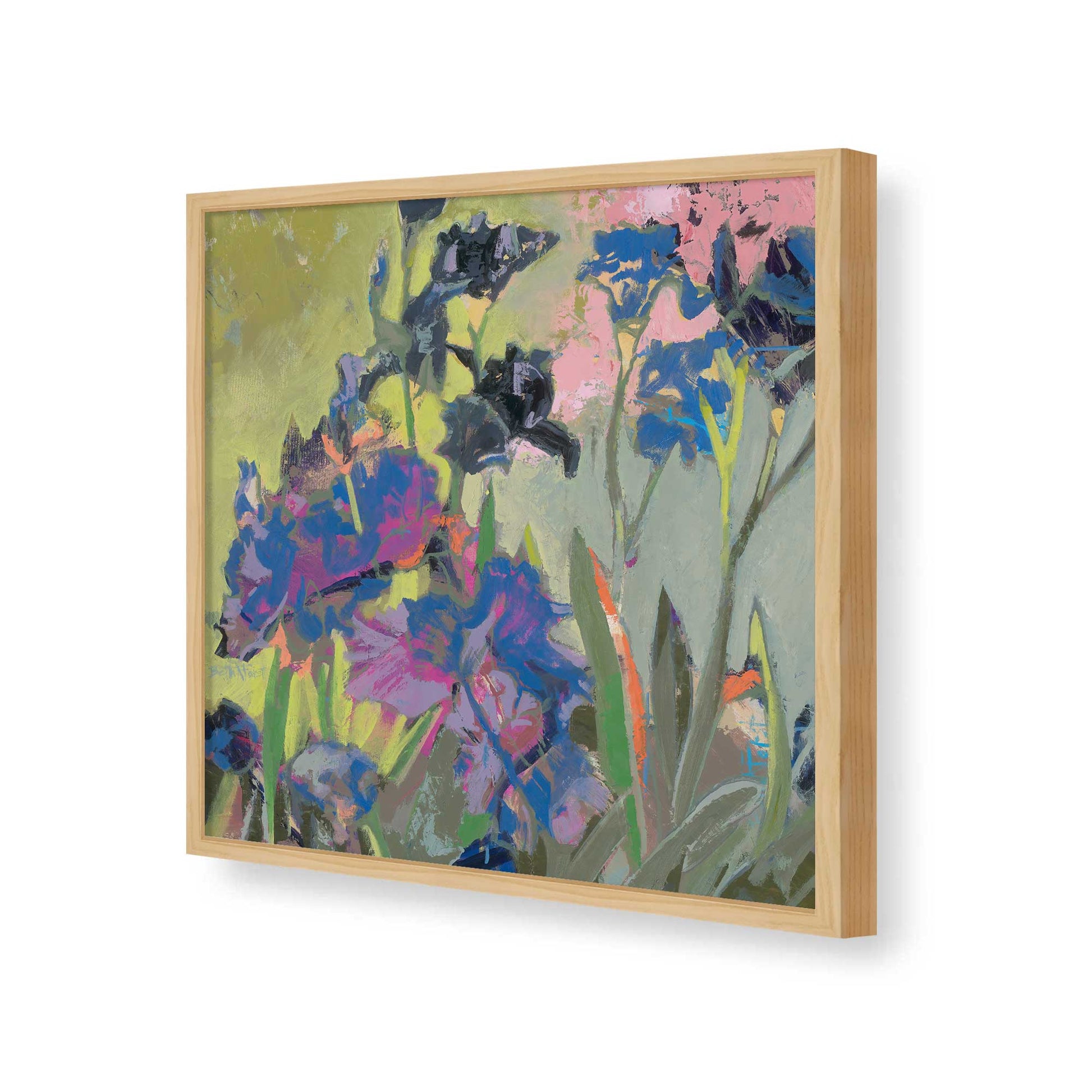 [Color:American Maple], Picture of art in a American Maple frame of the corner