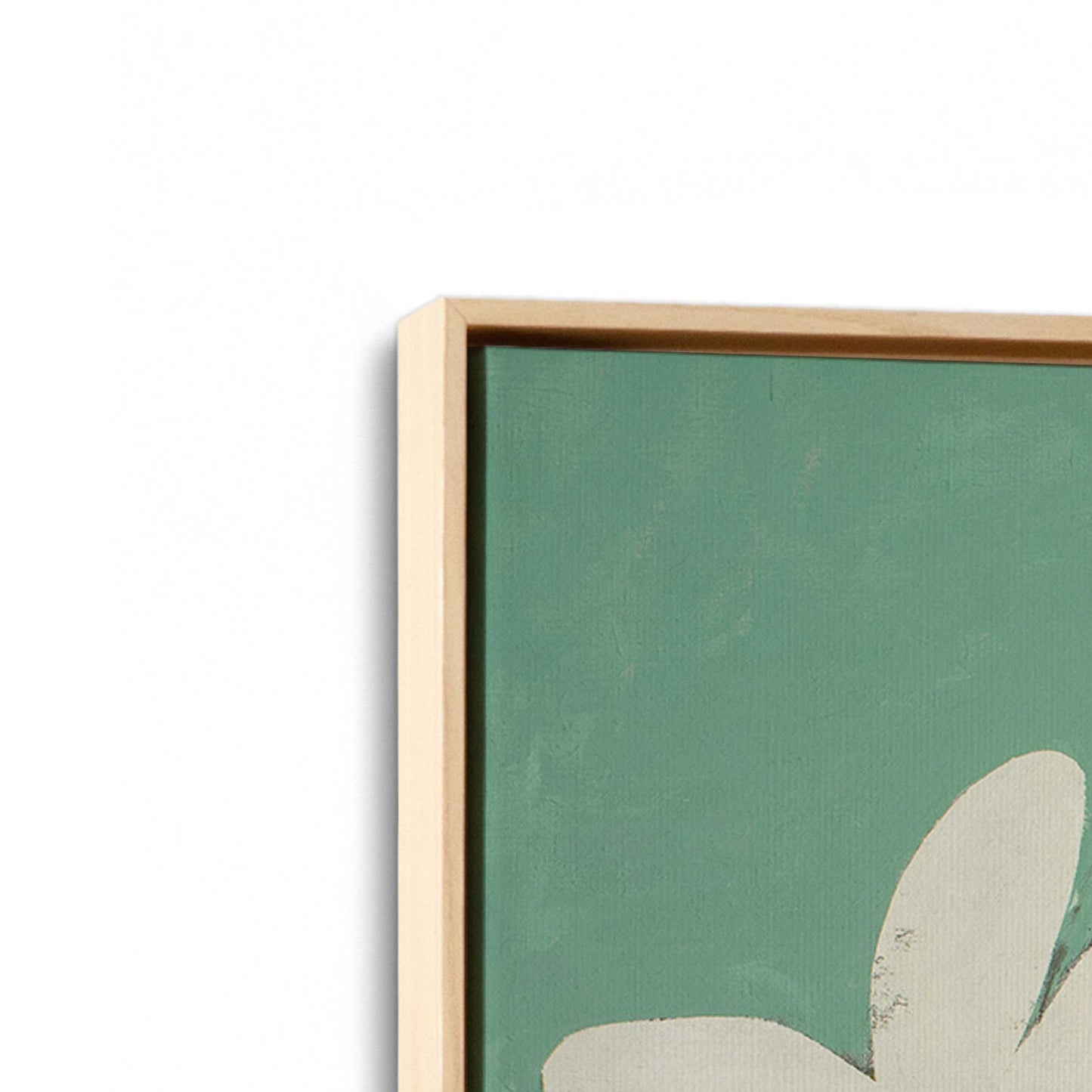 [Color:American Maple], Picture of art in a American Maple frame at an angle