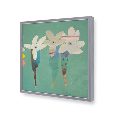 [Color:Polished Chrome], Picture of art in a Polished Chrome frame of the corner