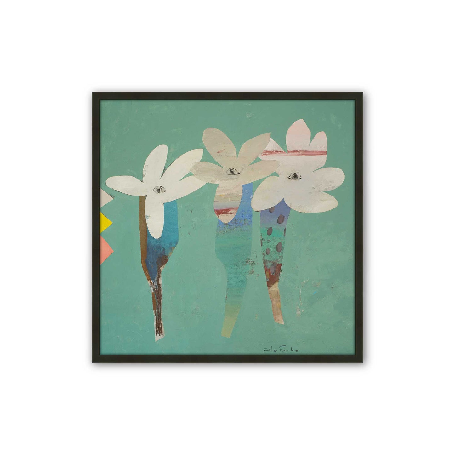 [Color:Satin Black], Picture of art in a Satin Black frame