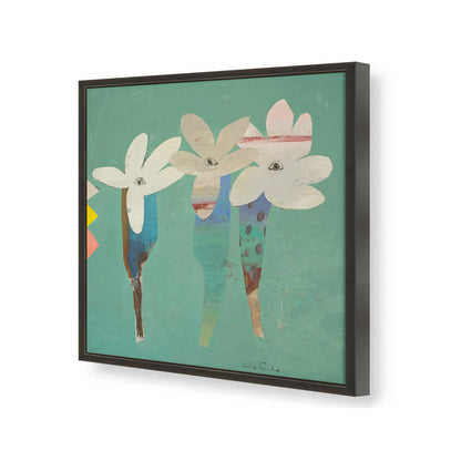 [Color:Satin Black], Picture of art in a Satin Black frame of the corner
