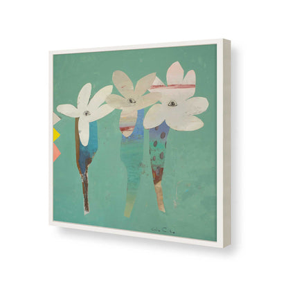 [Color:Opaque White], Picture of art in a Opaque White frame of the corner