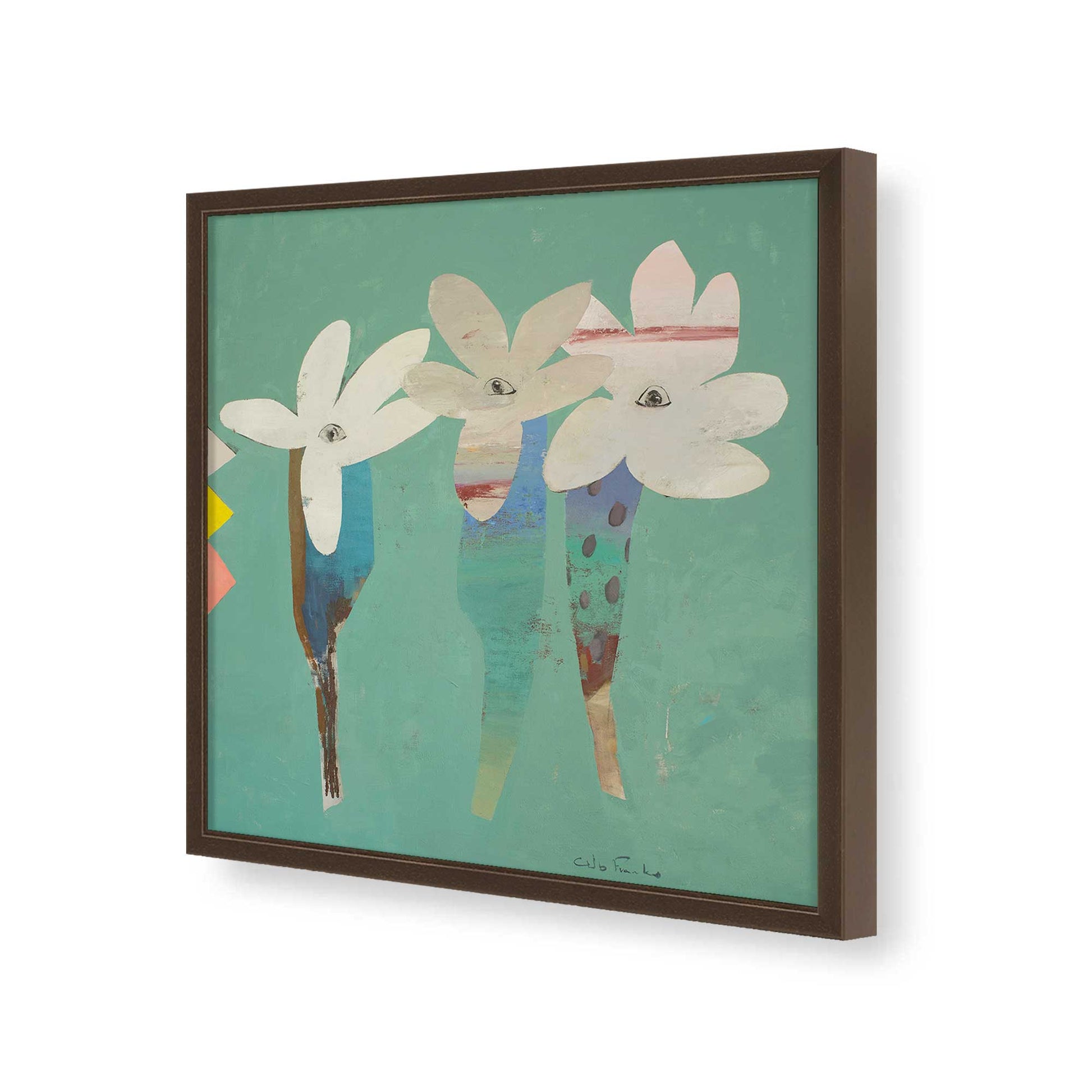 [Color:Espresso], Picture of art in a Espresso frame of the corner