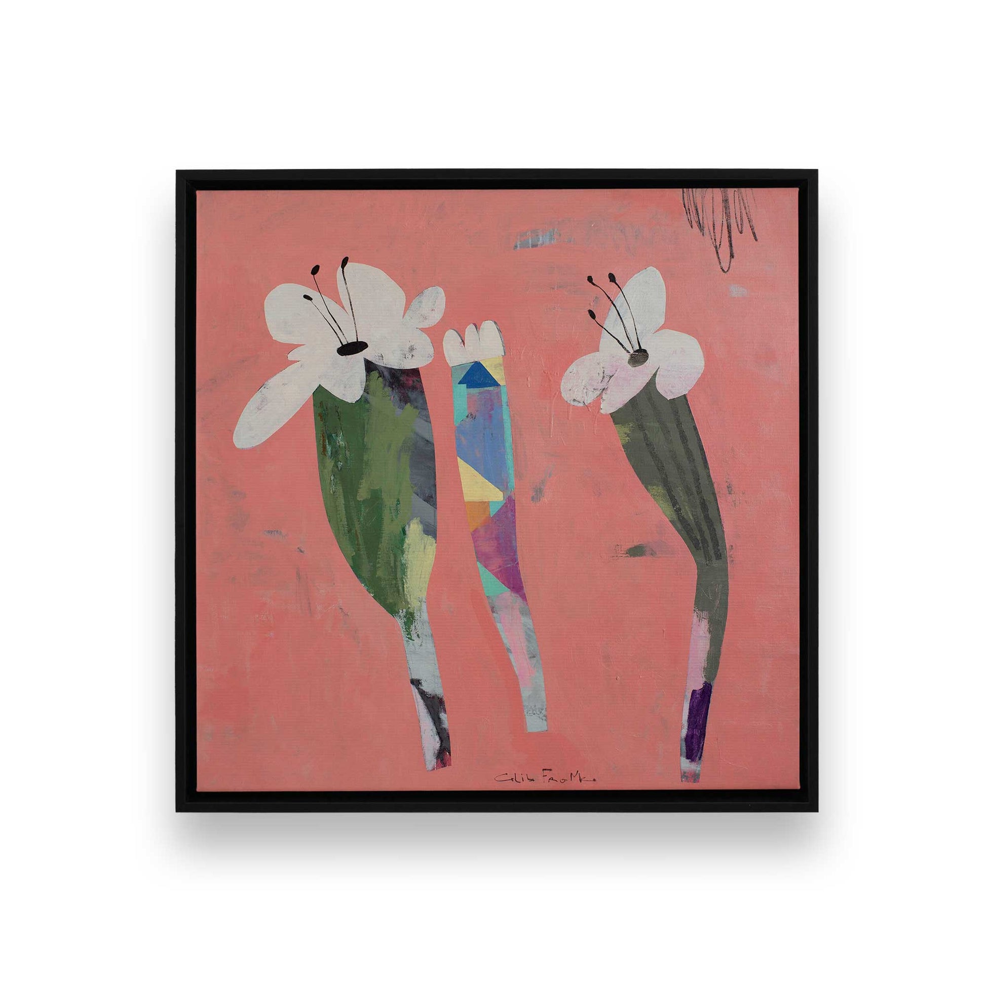[Color:Satin Black], Picture of art in a Satin Black frame