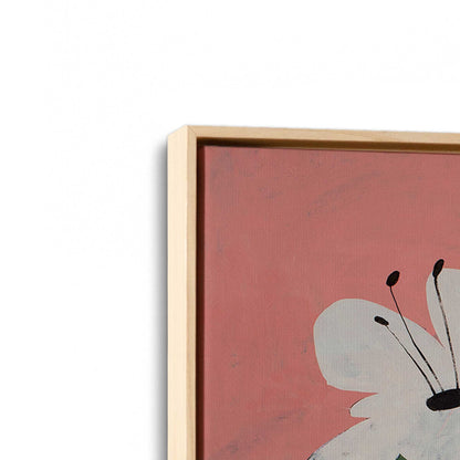 [Color:American Maple], Picture of art in a American Maple frame at an angle