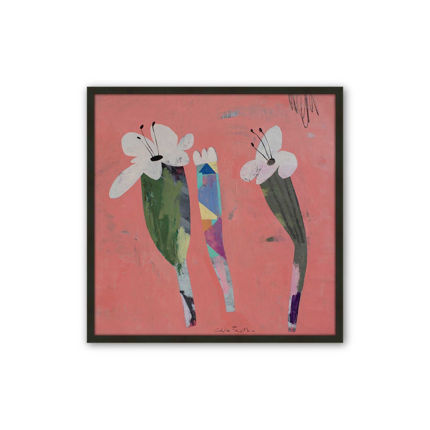 [Color:Satin Black], Picture of art in a Satin Black frame