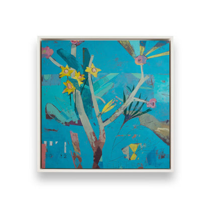 [Color:Opaque White], Picture of art in a White frame