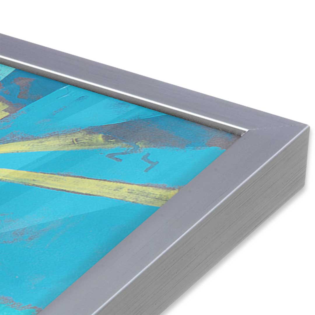 [Color:Polished Chrome], Picture of art in a Polished Chrome frame at an angle
