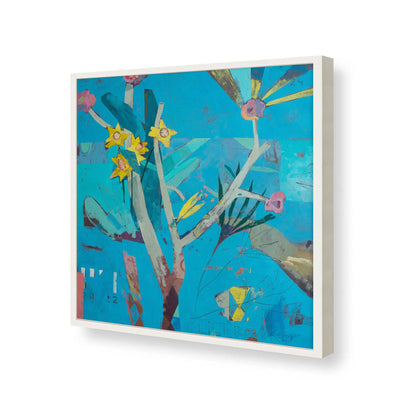 [Color:Opaque White], Picture of art in a Opaque White frame of the corner