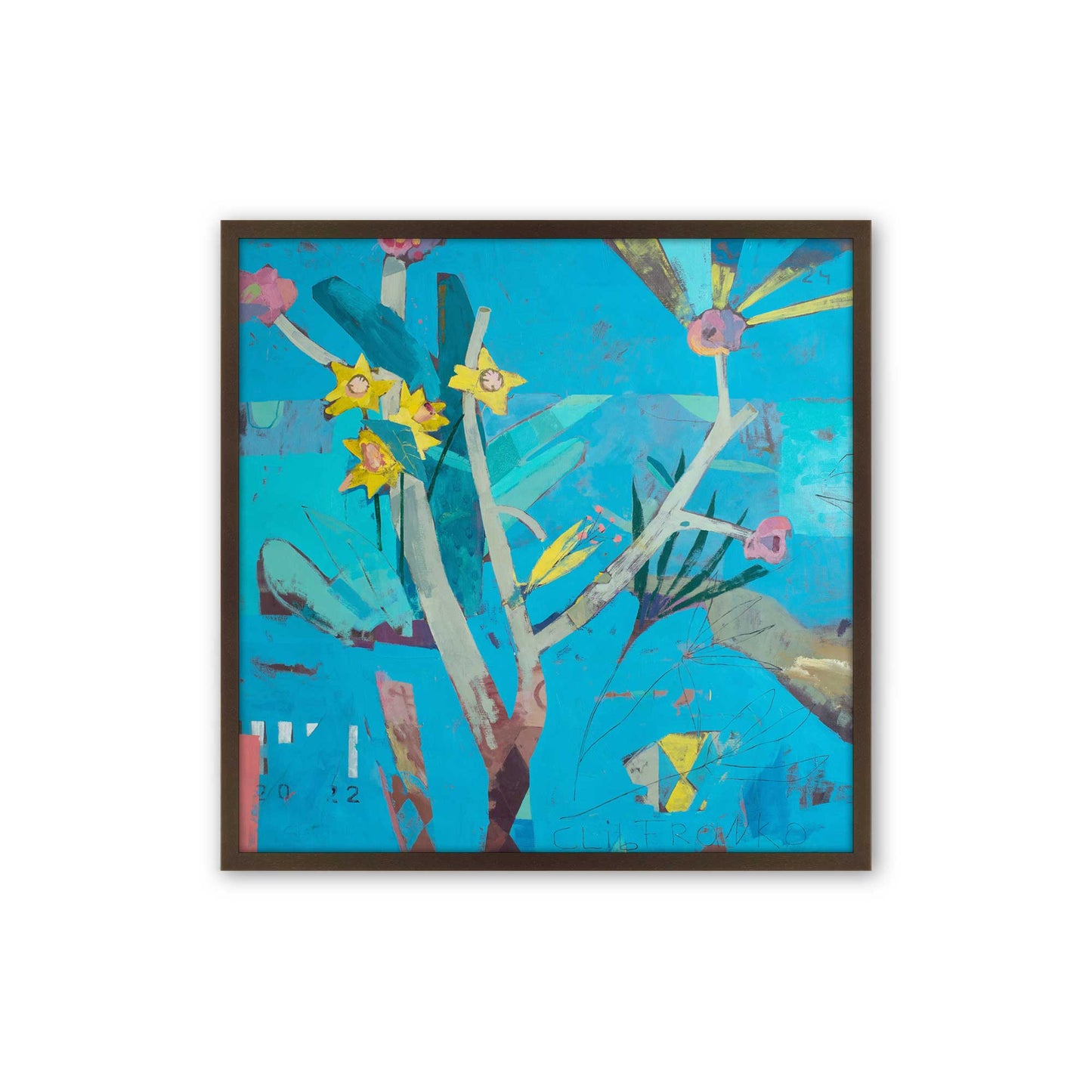 [Color:Espresso], Picture of art in a Espresso frame