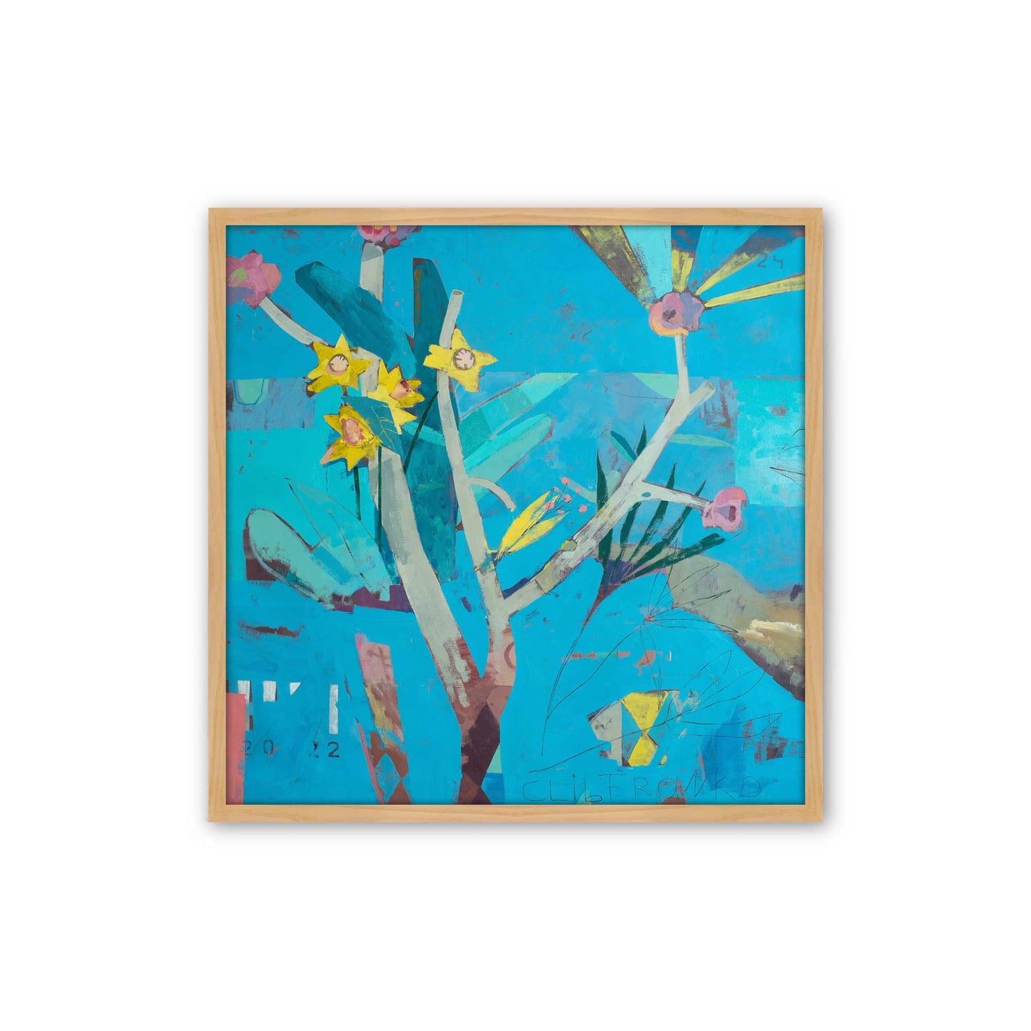 [Color:American Maple], Picture of art in a American Maple frame