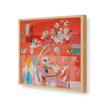 [Color:American Maple], Picture of art in a American Maple frame of the corner