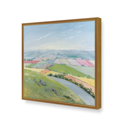 [Color:Polished Gold], Picture of art in a Polished Gold frame of the corner
