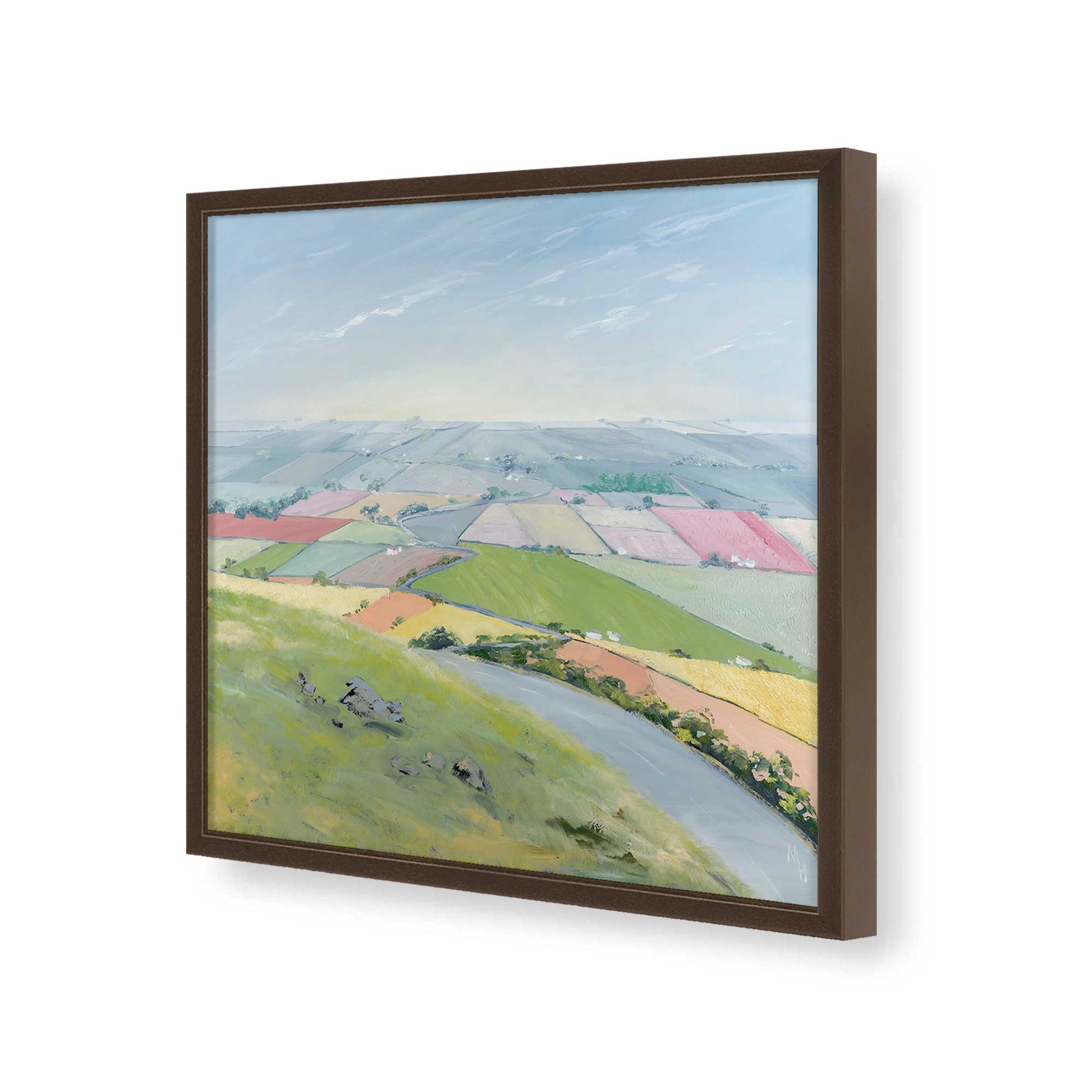 [Color:Espresso], Picture of art in a Espresso frame of the corner
