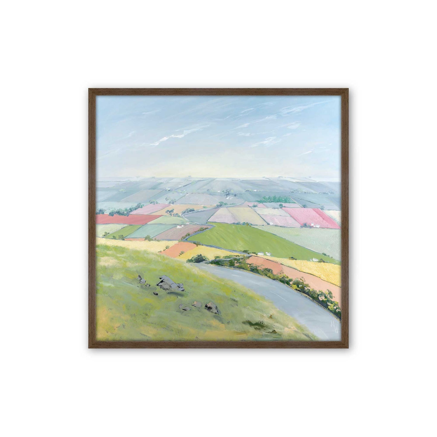 [Color:Walnut], Picture of art in a Walnut frame