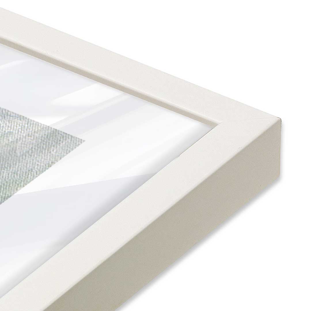 [Color:Opaque White], Picture of art in a Opaque White frame at an angle