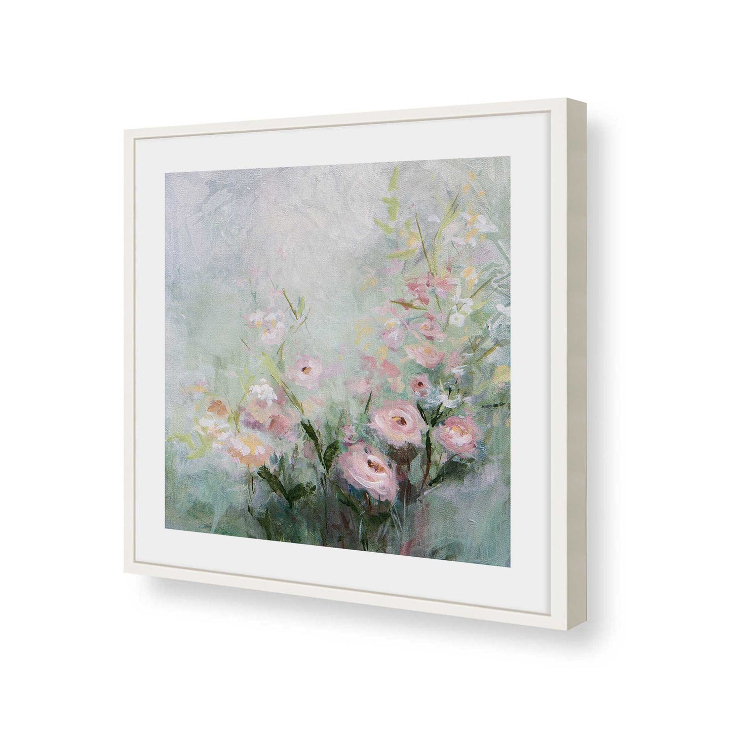 [Color:Opaque White], Picture of art in a Opaque White frame of the corner