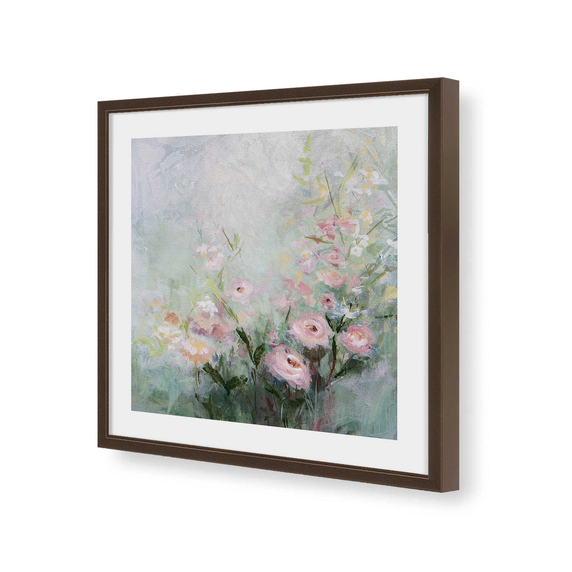 [Color:Espresso], Picture of art in a Espresso frame of the corner