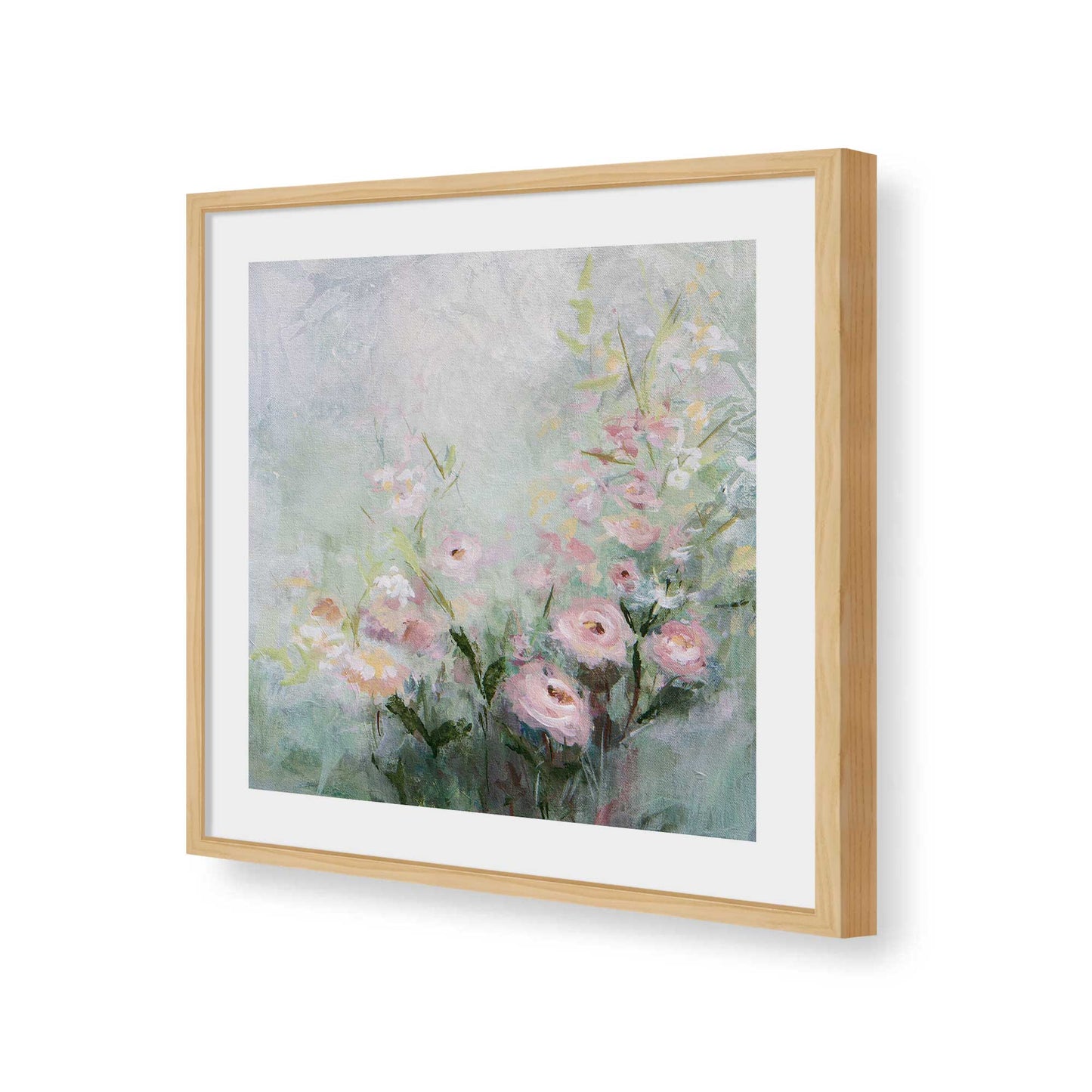 [Color:American Maple], Picture of art in a American Maple frame of the corner