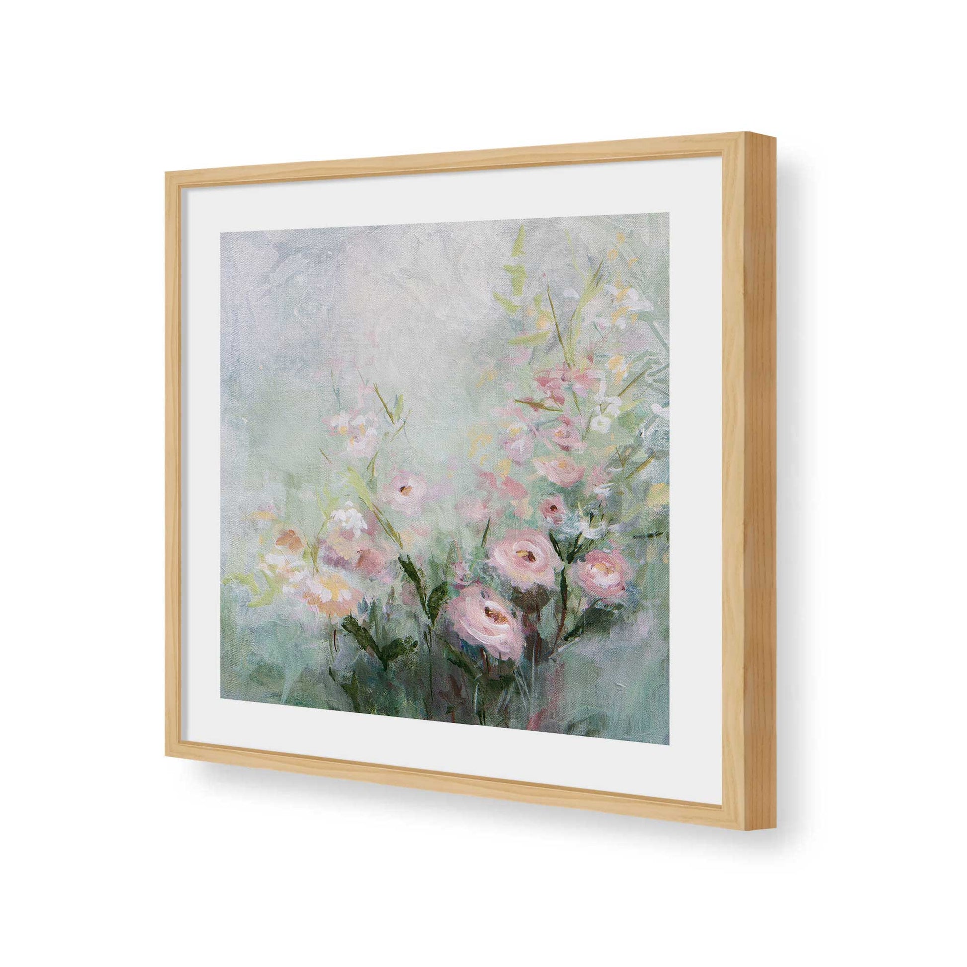 [Color:American Maple], Picture of art in a American Maple frame of the corner