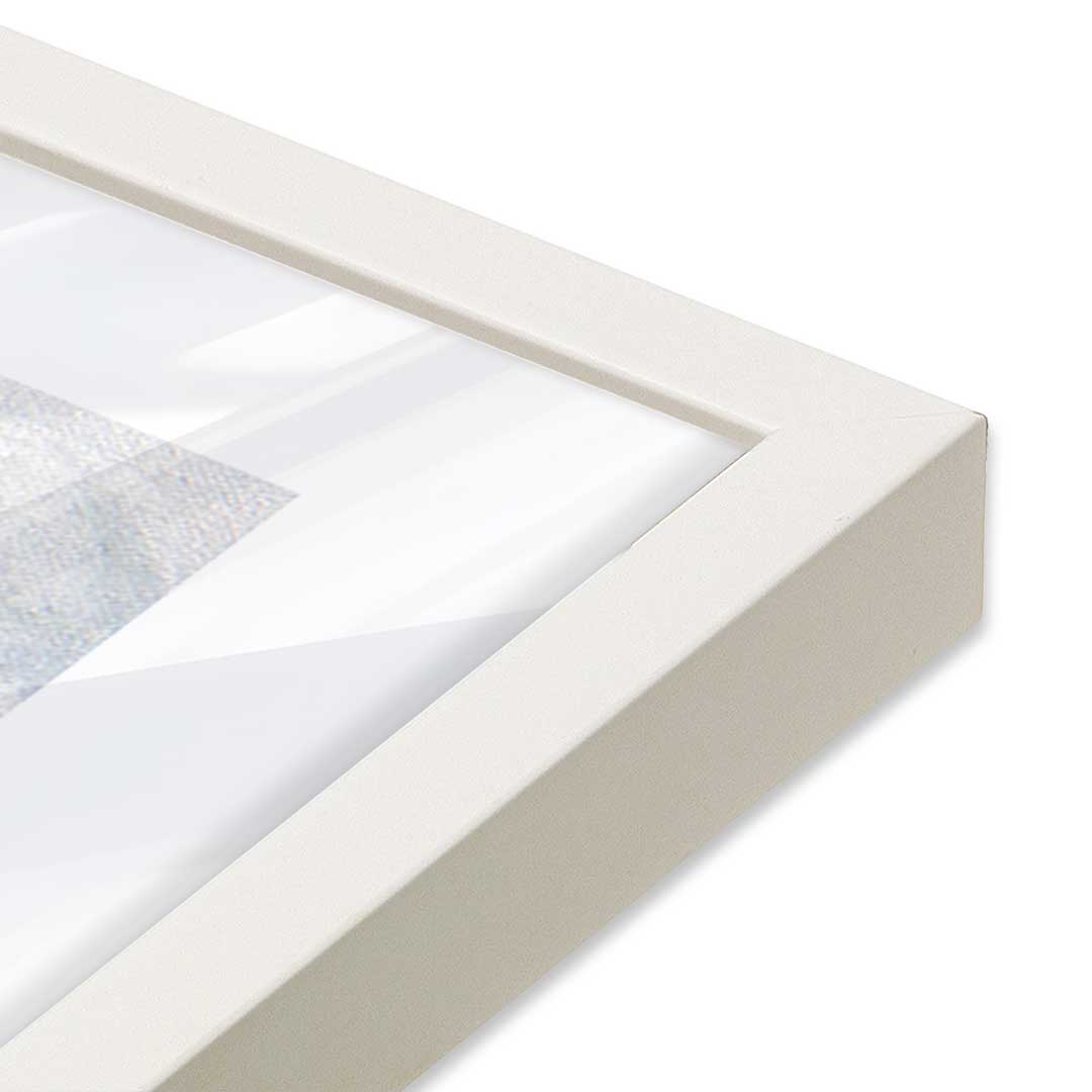 [Color:Opaque White], Picture of art in a Opaque White frame at an angle