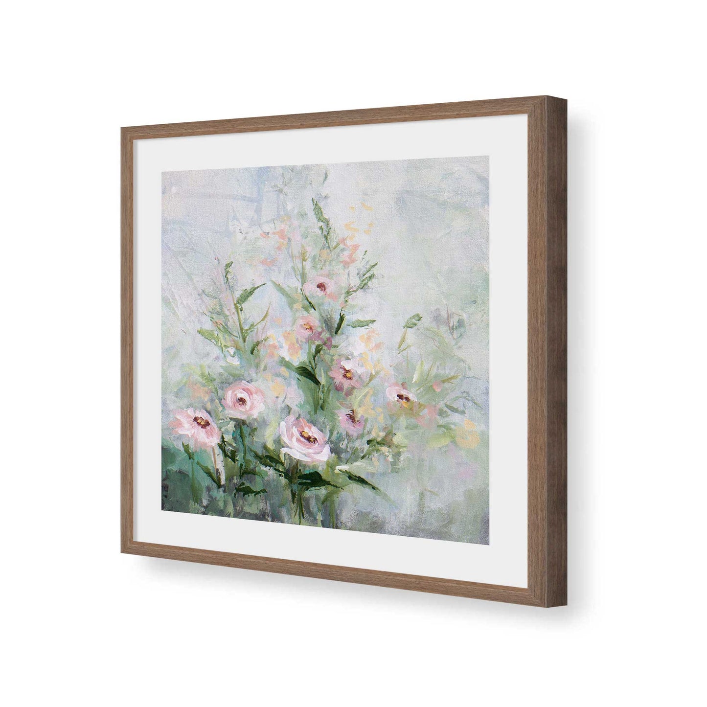 [Color:Walnut], Picture of art in a Walnut frame of the corner