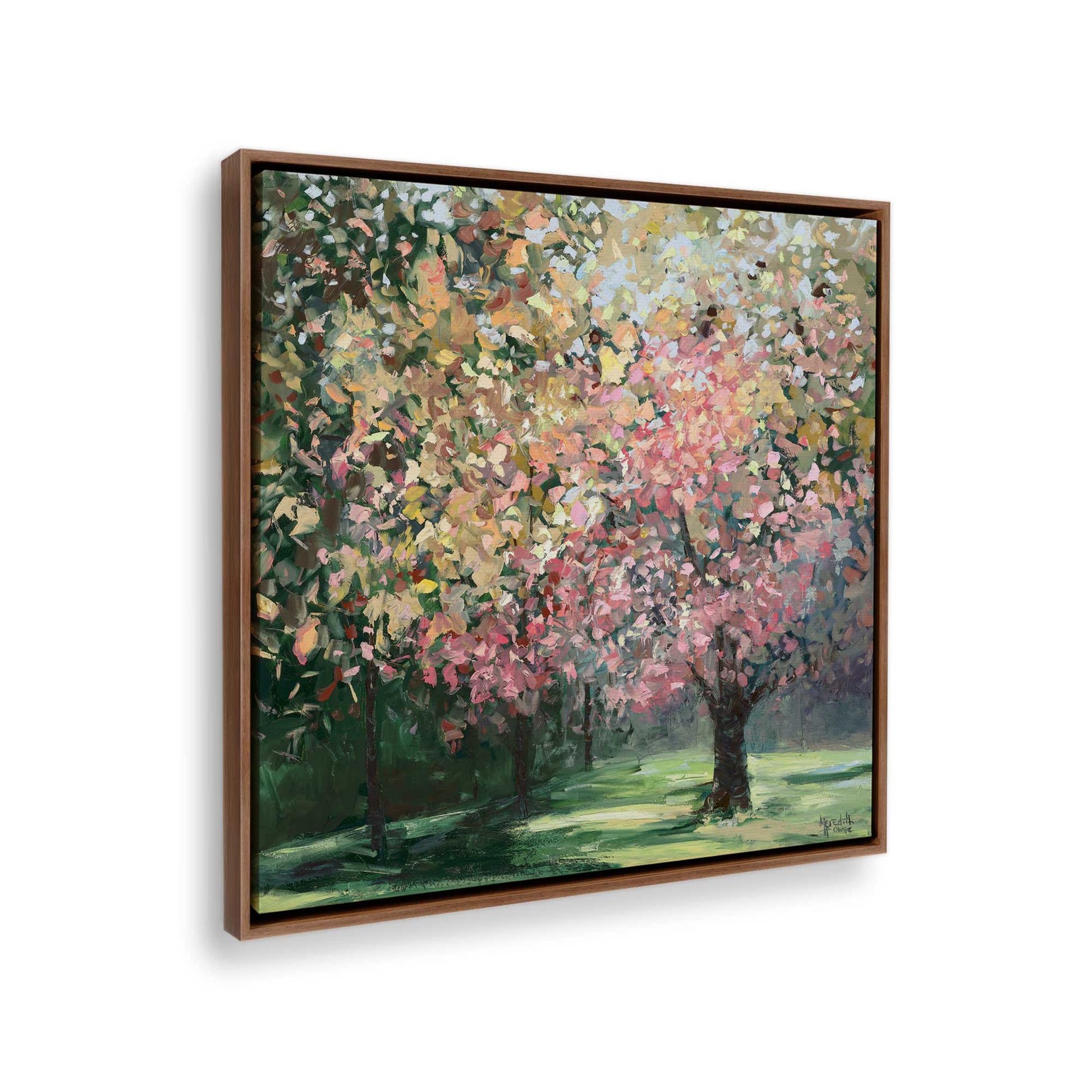 [Color:Walnut], Picture of the corner of the art