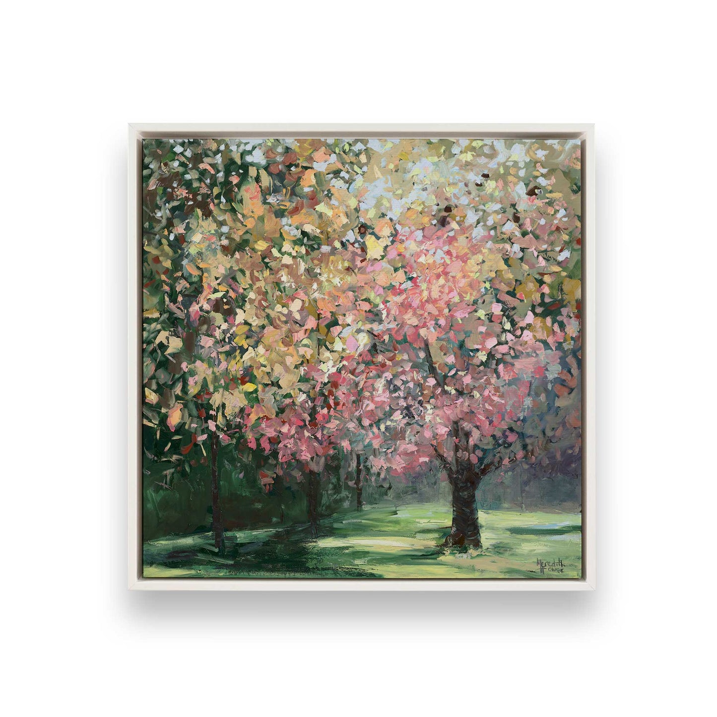 [Color:Opaque White], Picture of art in a White frame
