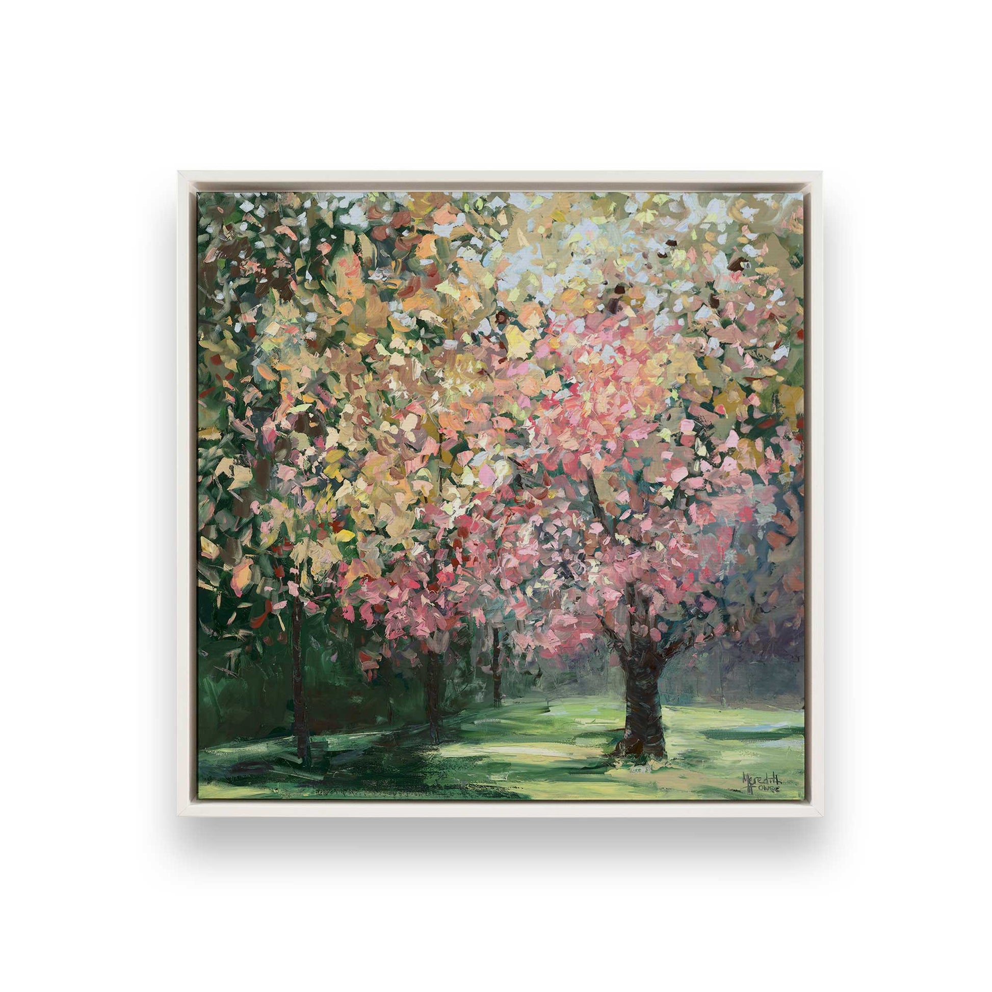 [Color:Opaque White], Picture of art in a White frame