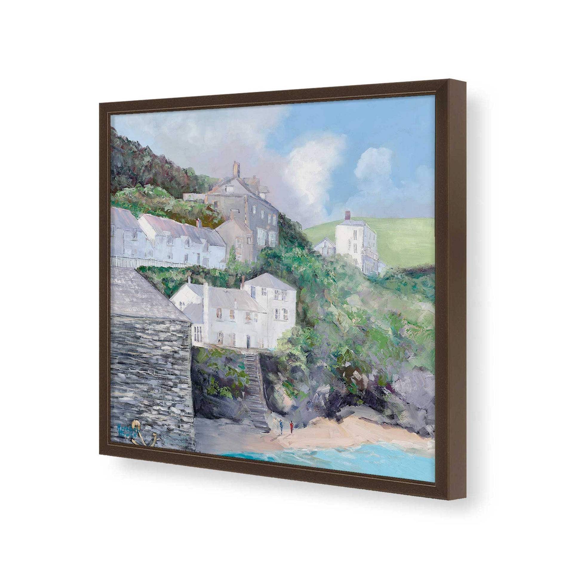 [Color:Espresso], Picture of art in a Espresso frame of the corner