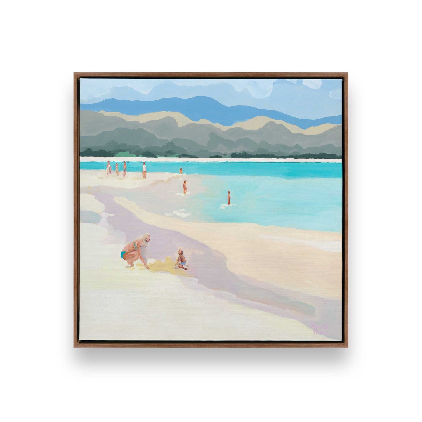 [Color:Walnut], Picture of art in a Walnut frame