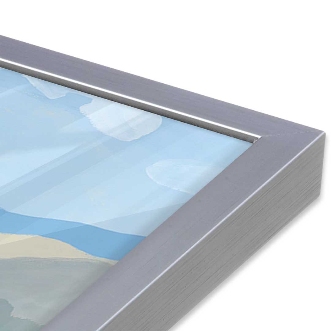 [Color:Polished Chrome], Picture of art in a Polished Chrome frame at an angle