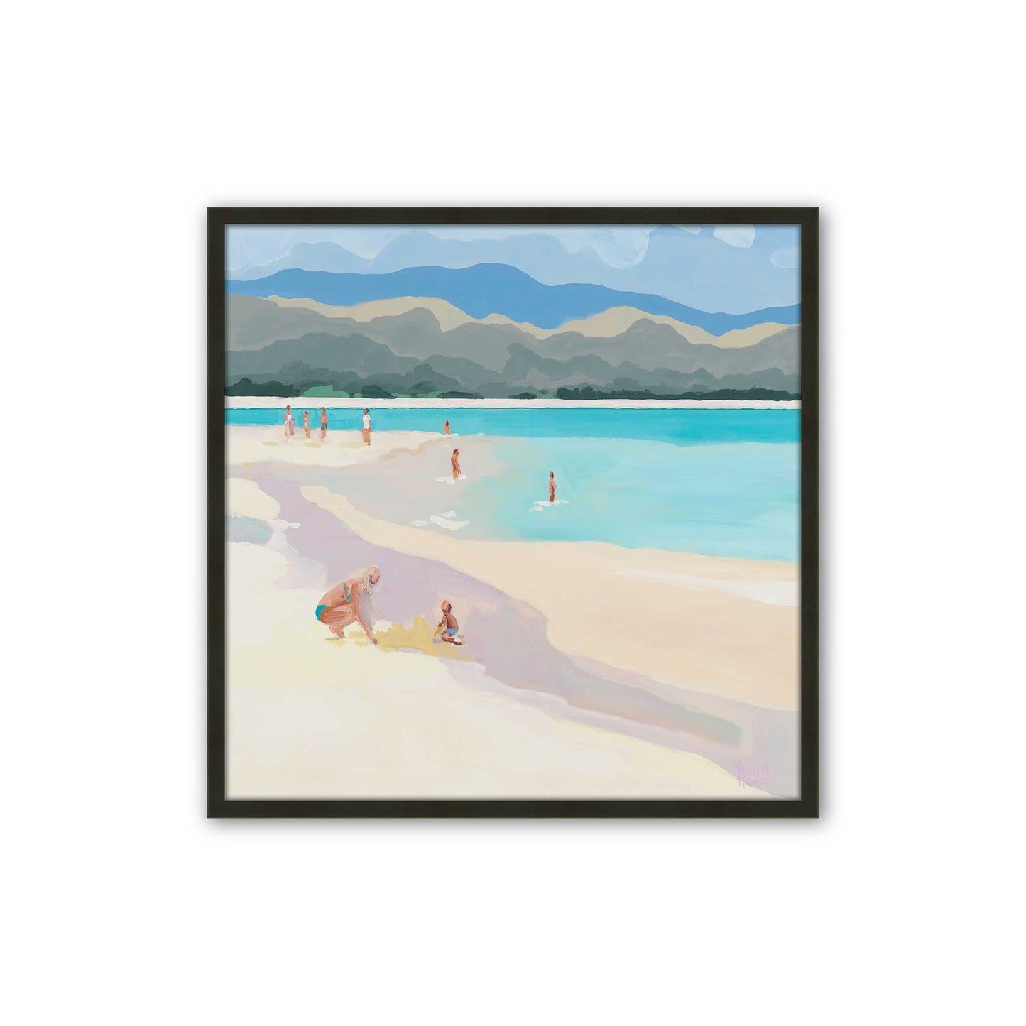 [Color:Satin Black], Picture of art in a Satin Black frame
