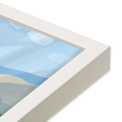 [Color:Opaque White], Picture of art in a Opaque White frame at an angle