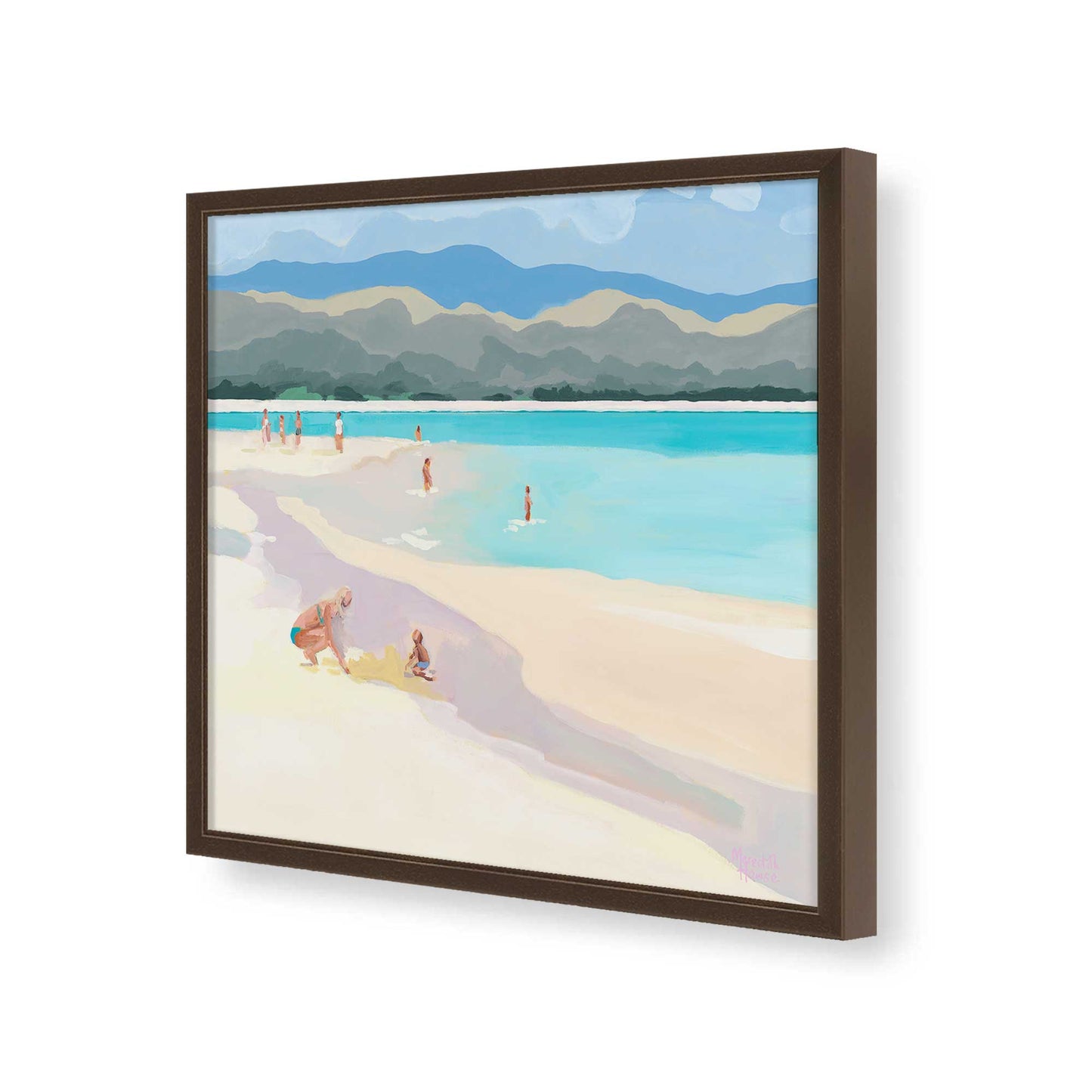 [Color:Espresso], Picture of art in a Espresso frame of the corner