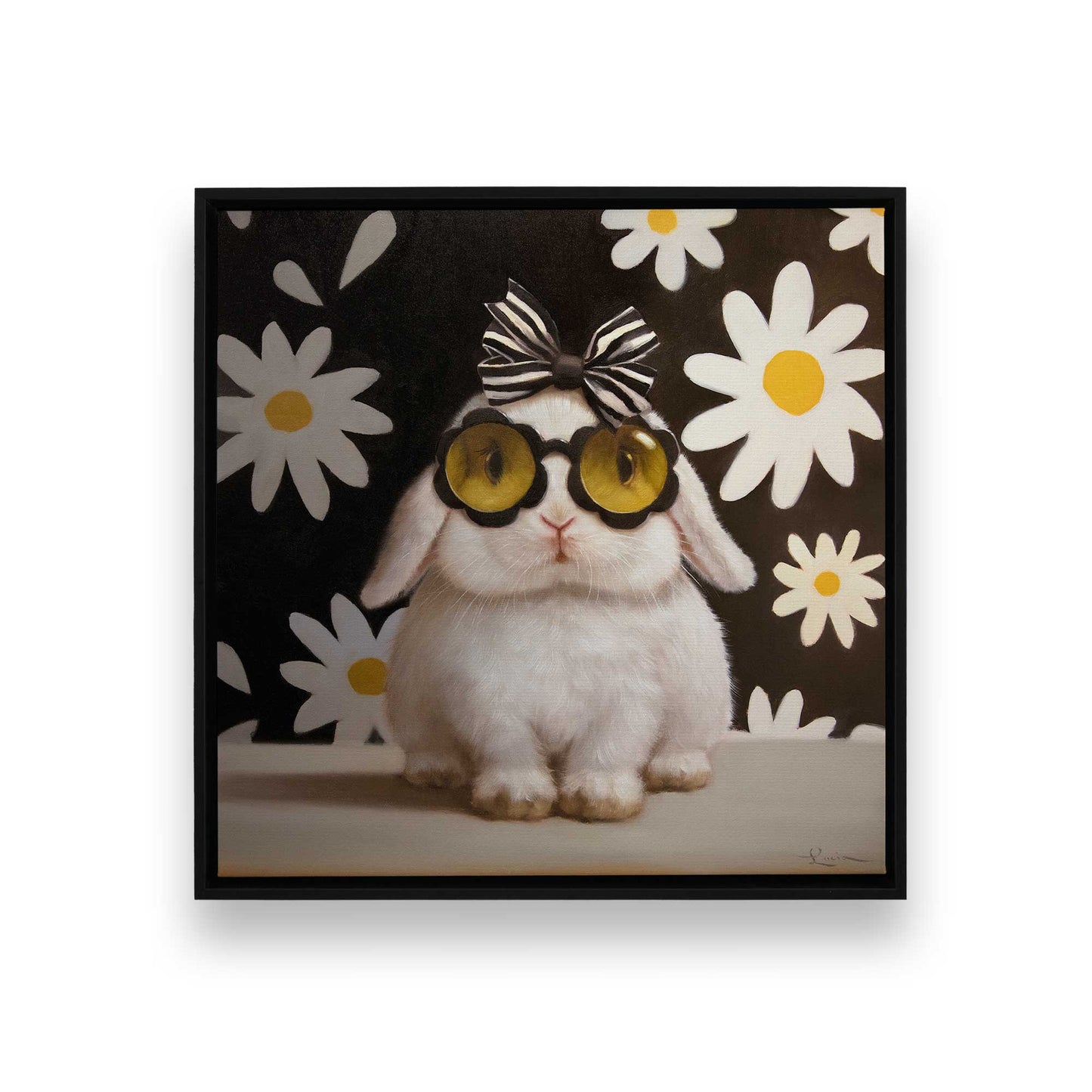 [Color:Satin Black], Picture of art in a Satin Black frame
