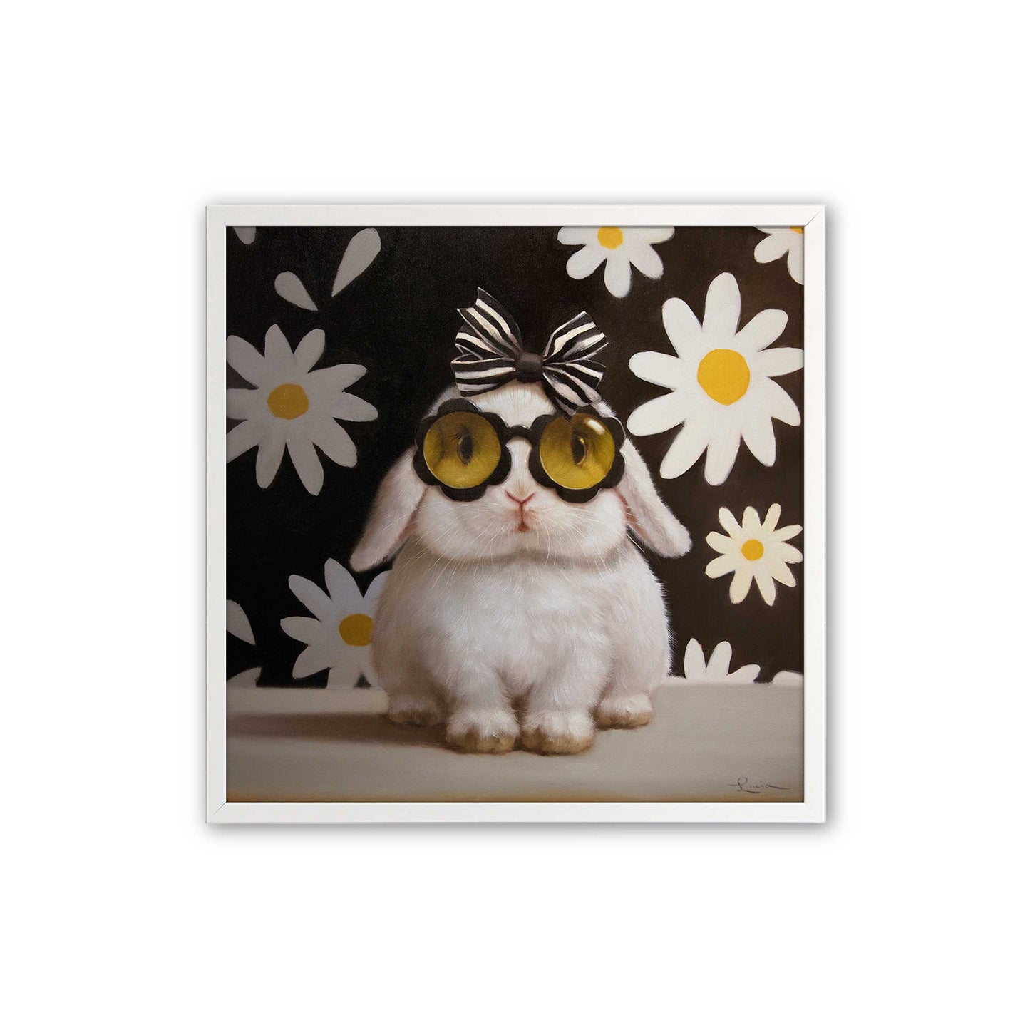 [Color:Opaque White], Picture of art in a Opaque White frame