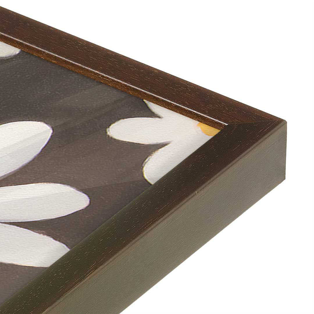 [Color:Espresso], Picture of art in a Espresso frame at an angle