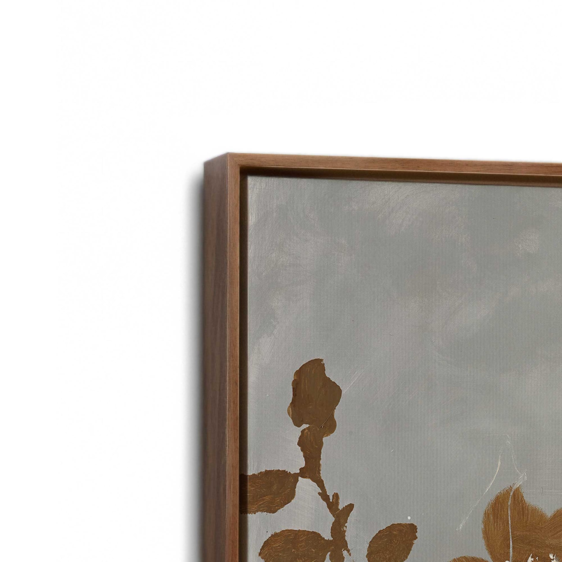 [Color:Satin Black], Picture of art in a Satin Black frame at an angle
