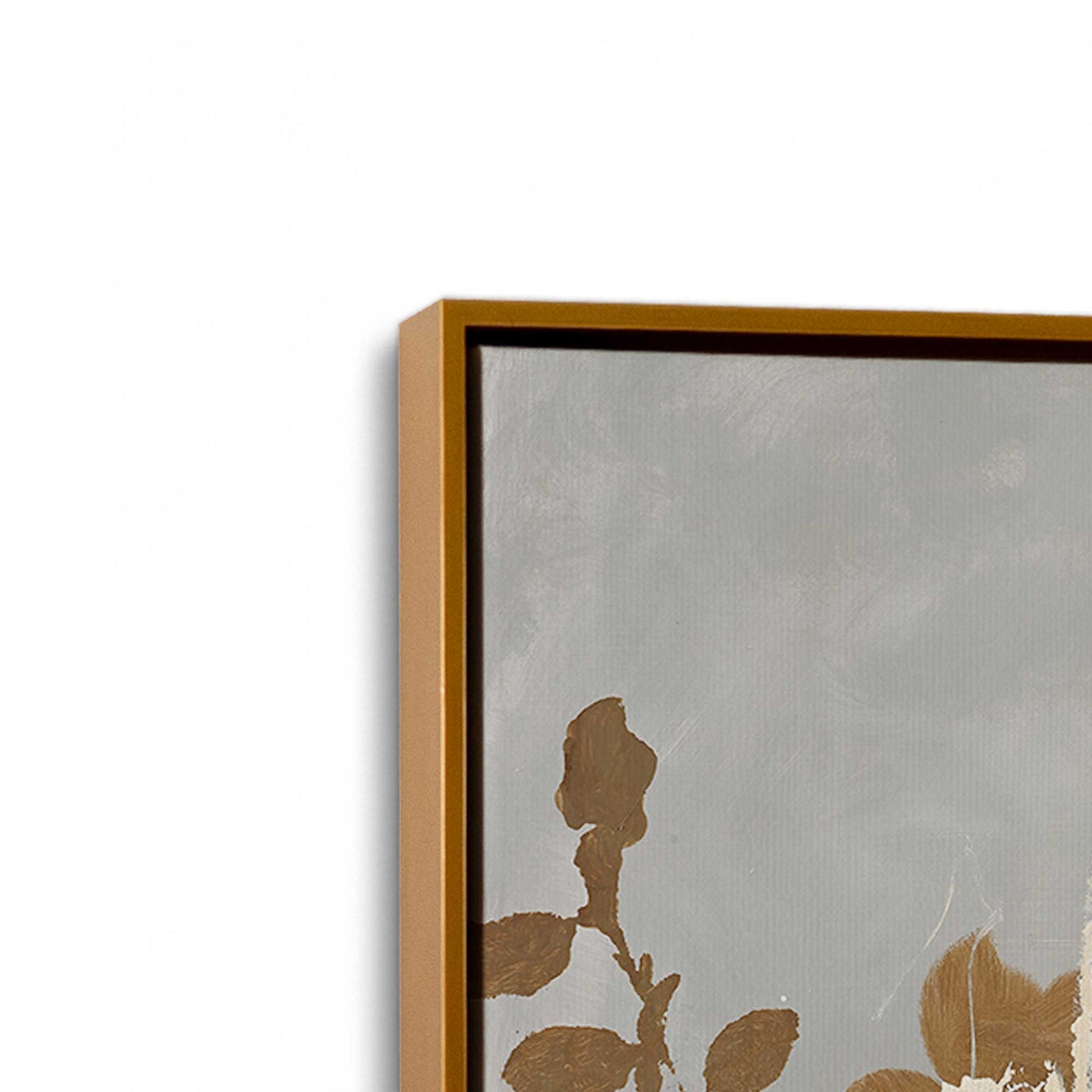[Color:Polished Gold], Picture of art in a Polished Gold frame at an angle