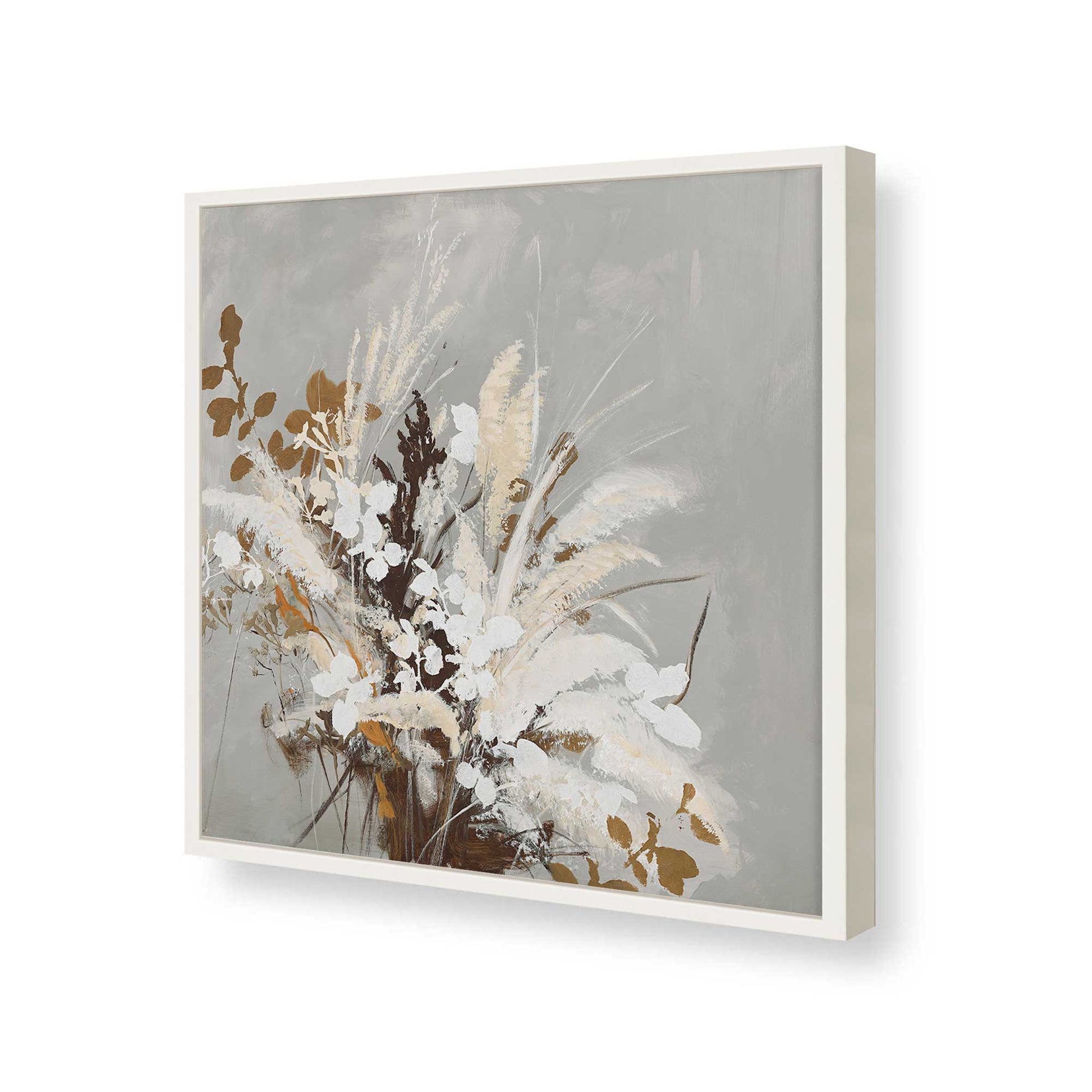[Color:Opaque White], Picture of art in a Opaque White frame of the corner
