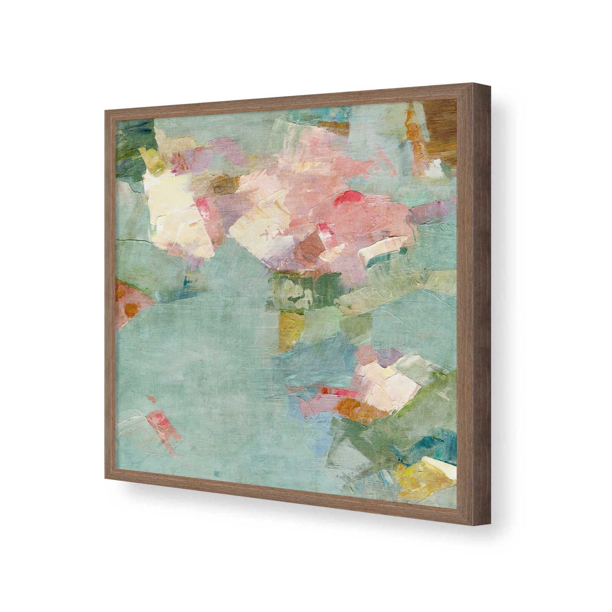 [Color:Walnut], Picture of art in a Walnut frame of the corner