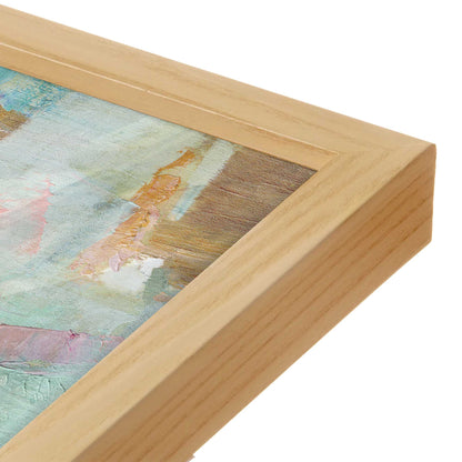 [Color:American Maple], Picture of art in a American Maple frame at an angle