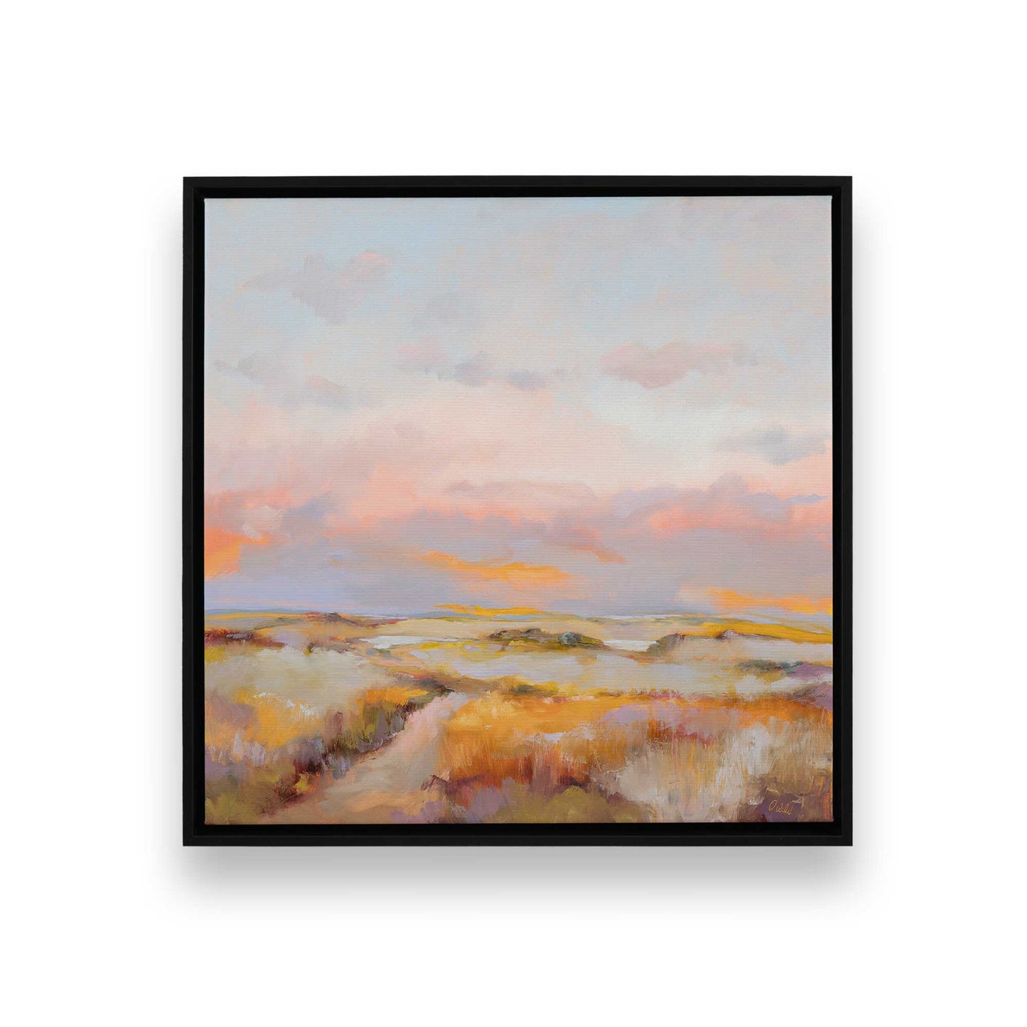 [Color:Satin Black], Picture of art in a Satin Black frame