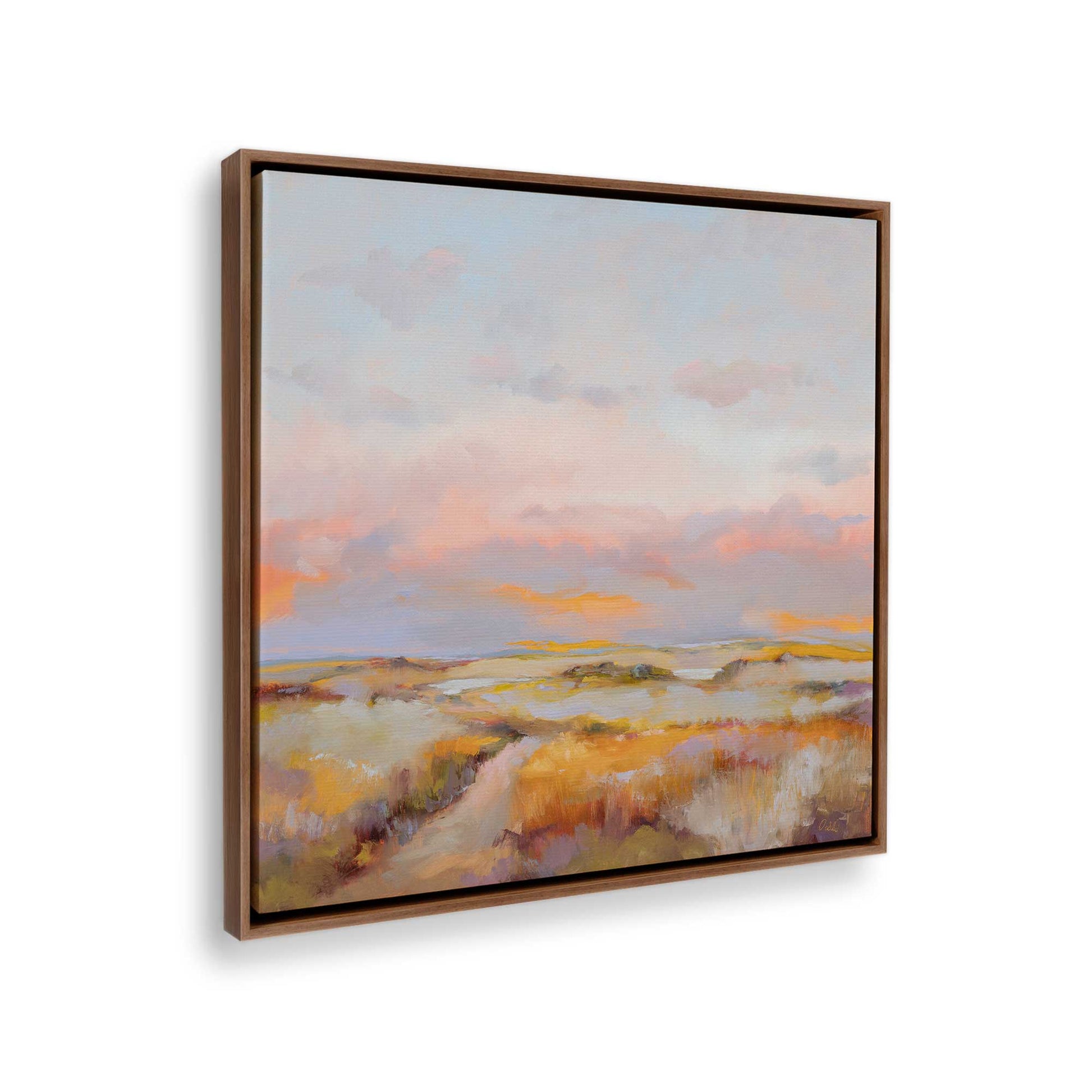 [Color:Walnut], Picture of the corner of the art